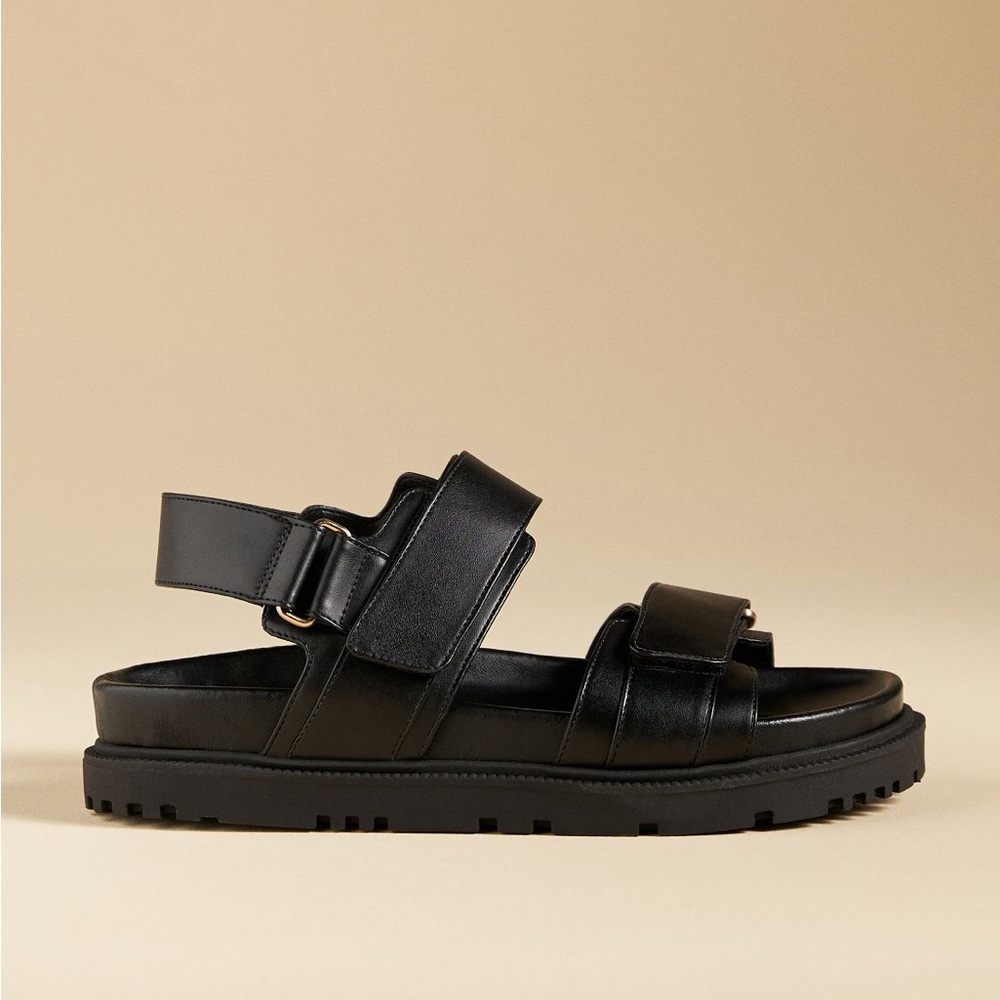 Anthropologie Maeve Double Strap Sandals